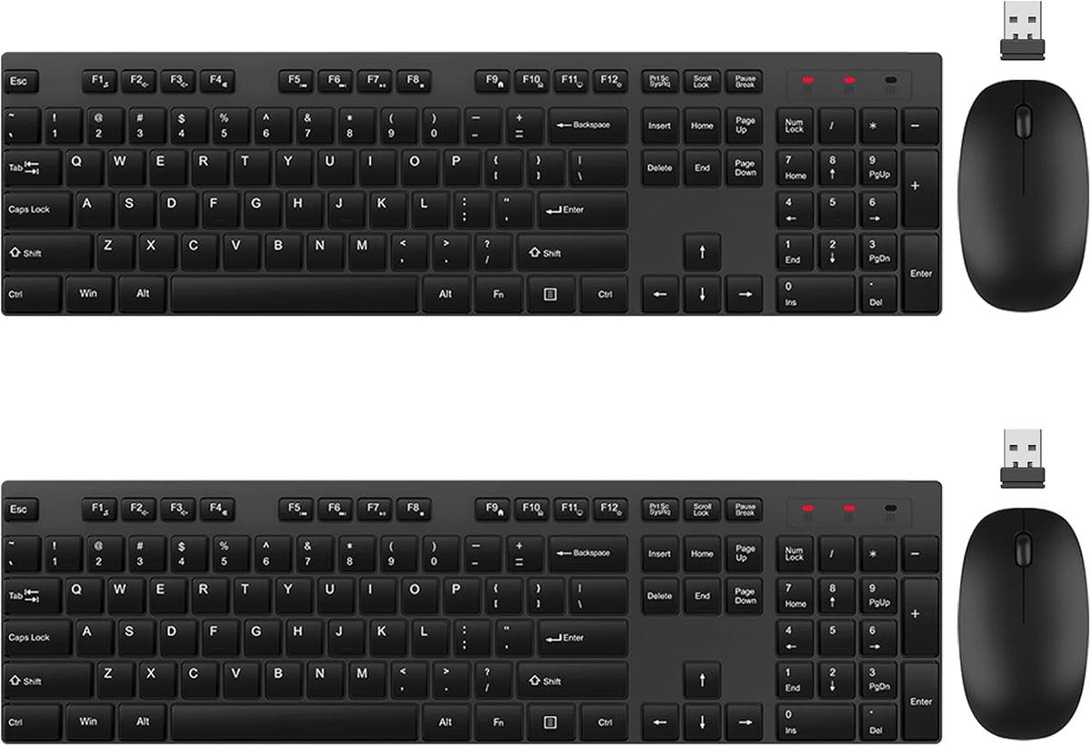 Combo de teclado y mouse inalámbrico, EDJO, teclado y mouse USB ina...