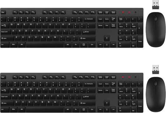 Combo de teclado y mouse inalámbrico, EDJO, teclado y mouse USB ina...