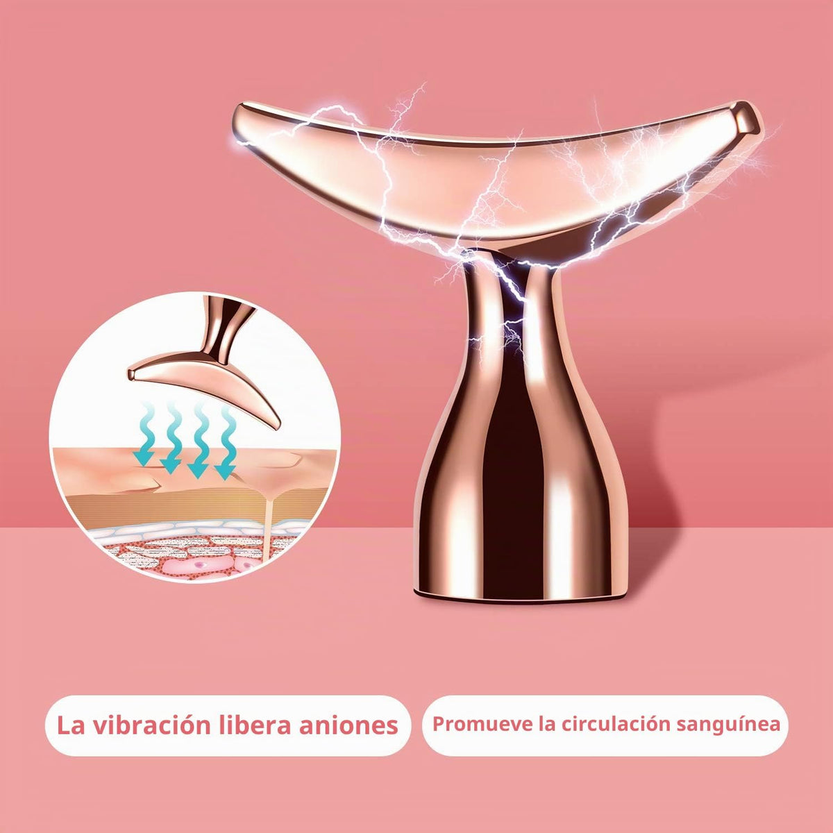 SSGP Masajeador facial eléctrico 2 en 1 con rodillo 3D y kit de for...