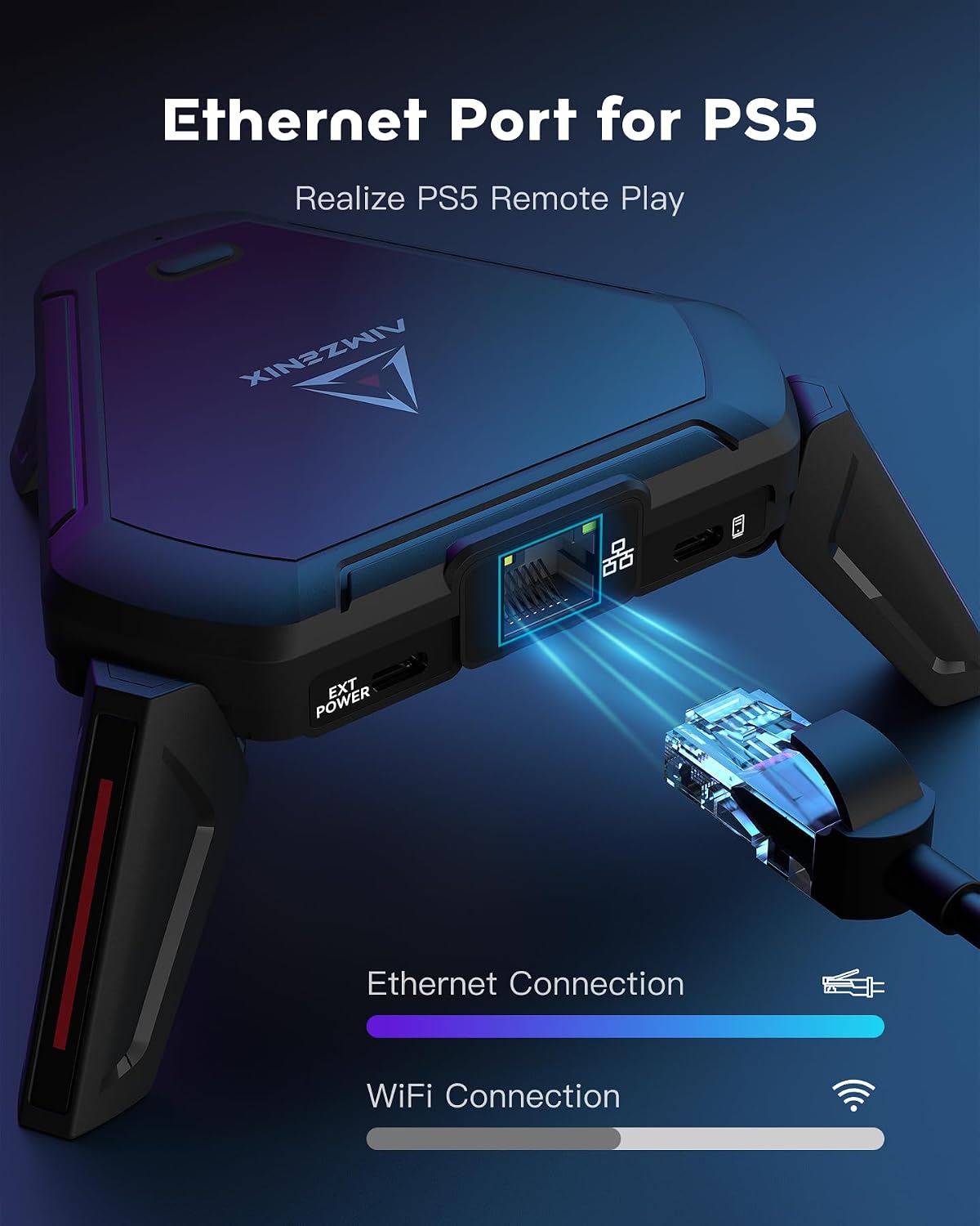 AIMZENIX Adaptador de teclado y mouse Monster para PS5 (a través de...