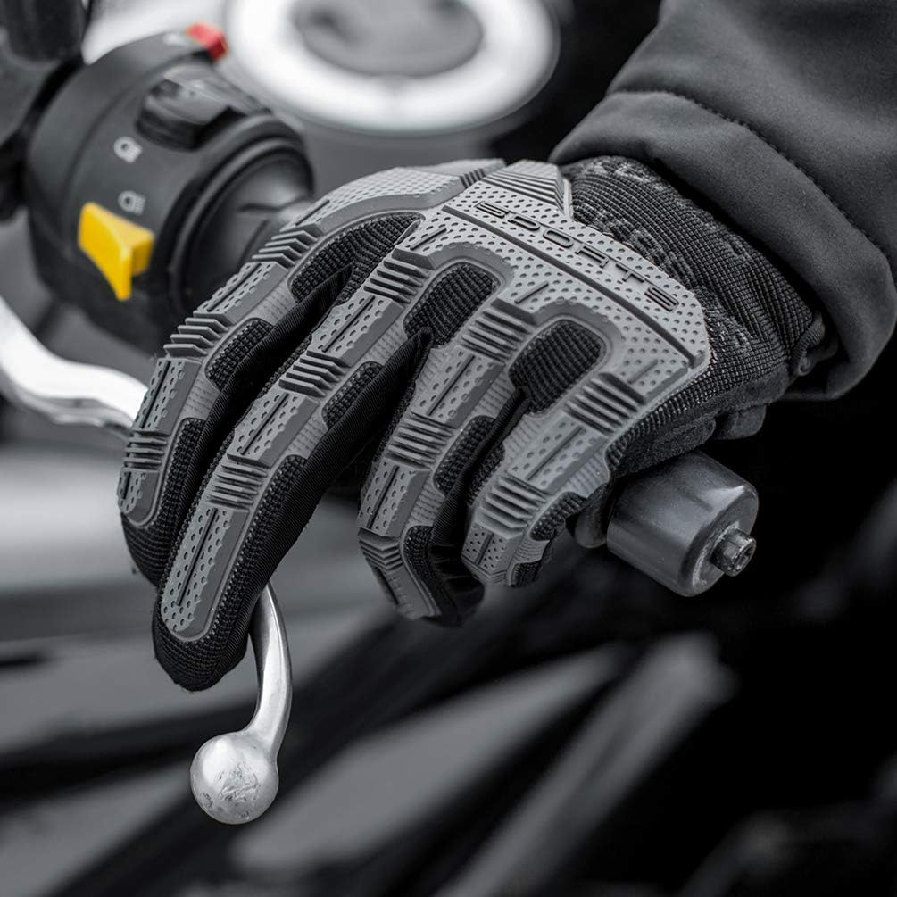 Rockbros - Guantes de bicicleta de montaña con almohadilla de gel d...