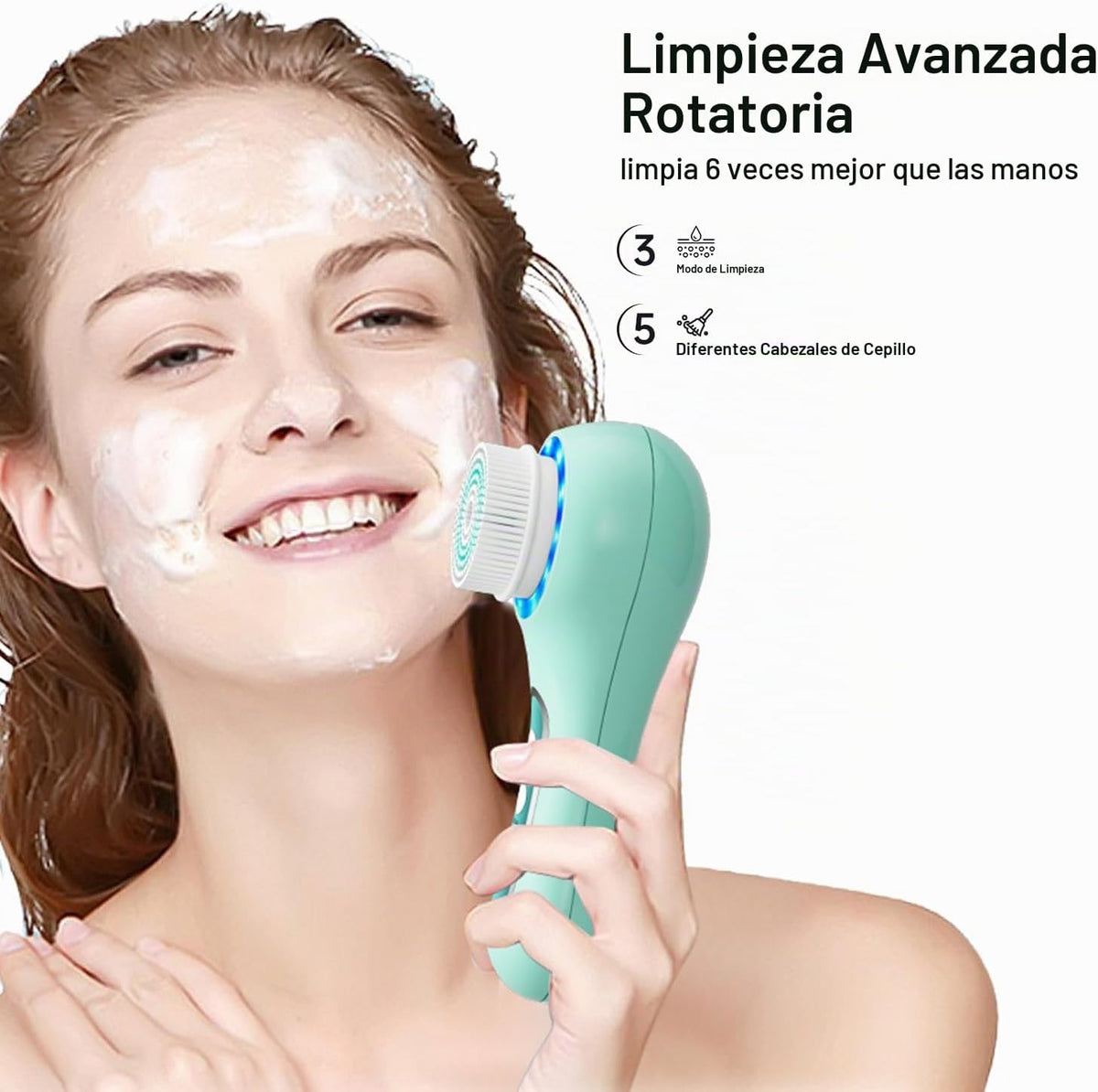 UMICKOO Exfoliante facial, cepillo de limpieza facial recargable co...