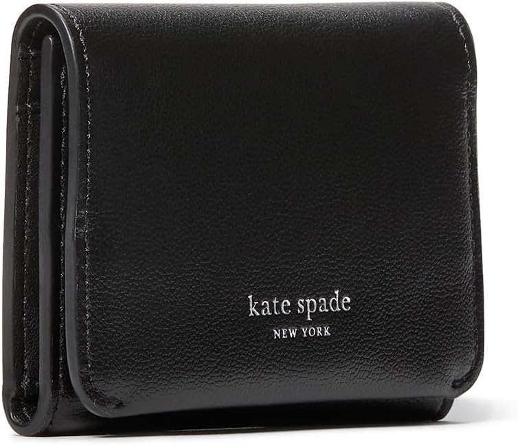Kate Spade New York Tarjetero de cuero esmaltado Halo Cartera triple