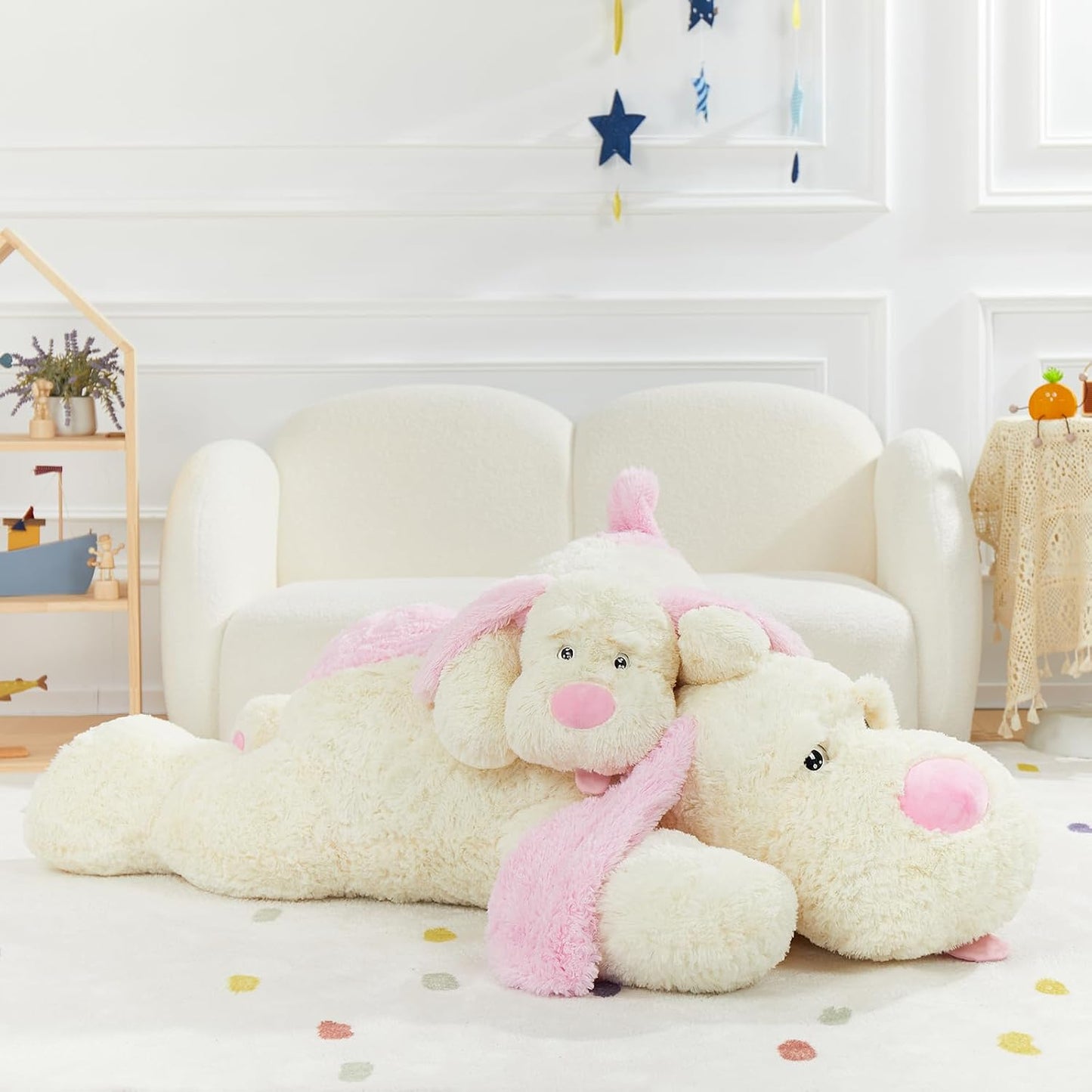MaoGoLan Peluche Gigante de Perro Cachorro de 52 pulgadas, Ultra Su...