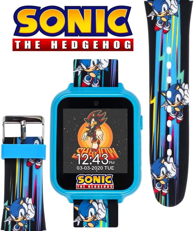 Accutime Reloj inteligente educativo SEGA Sonic The Hedgehog azul c...