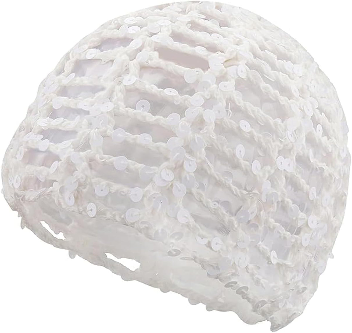 Gorro de punto con lentejuelas para mujer, estilo bohemio, con huec...