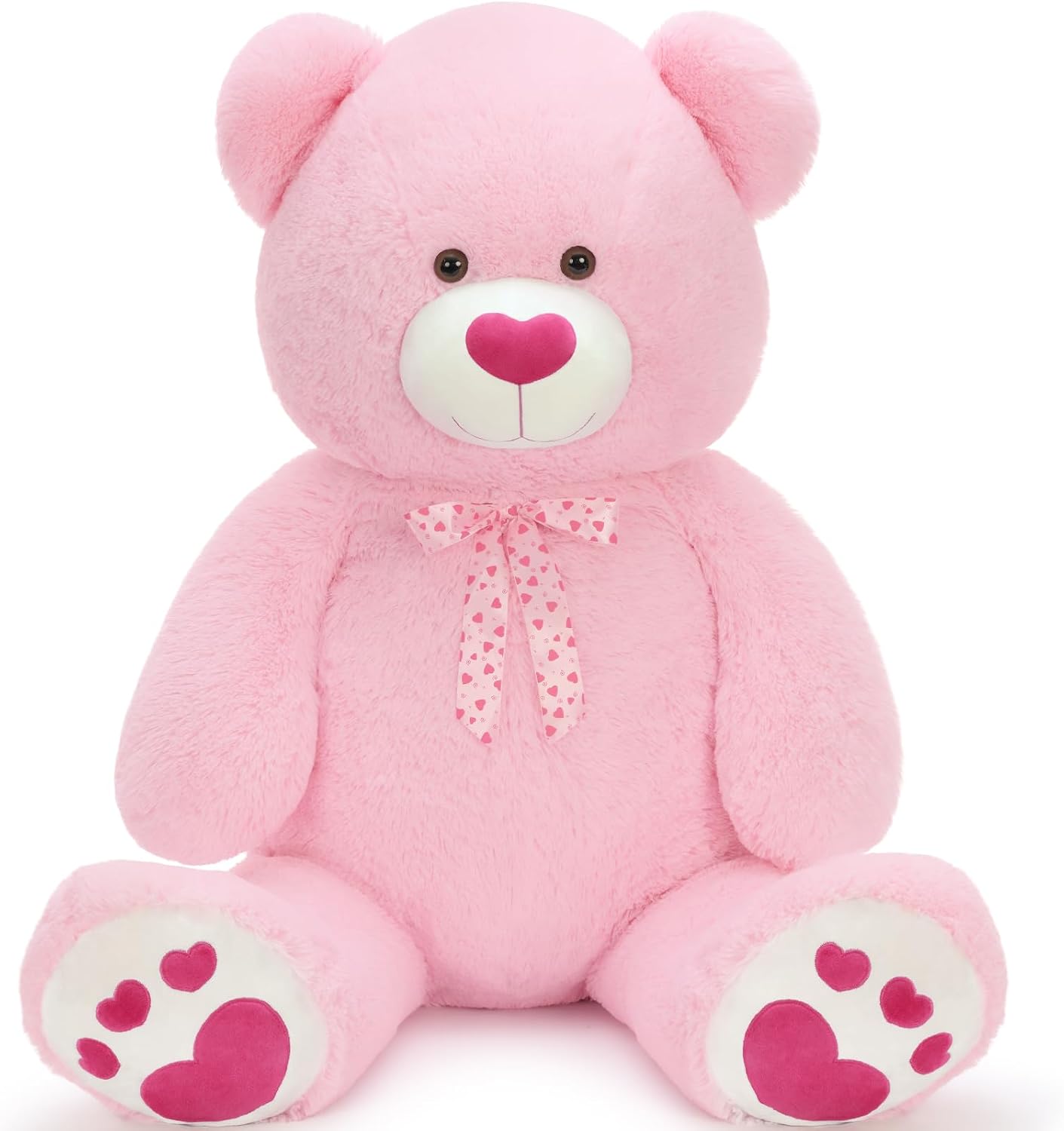 Tezituor - Oso de peluche gigante de 52 pulgadas con corazón, oso r...