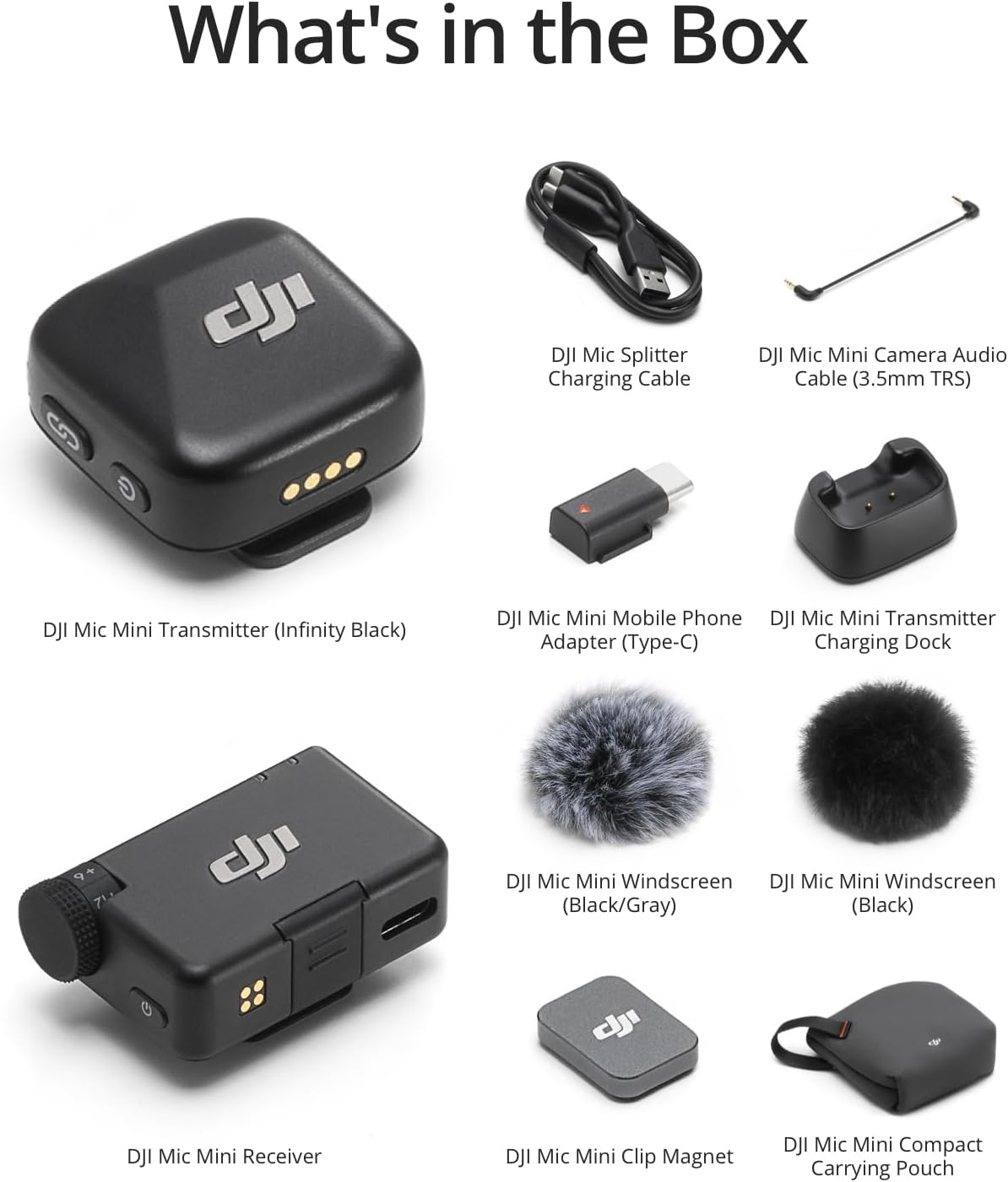 DJI Mic Mini (1 TX + 1 RX), audio ultraligero y rico en detalles |...