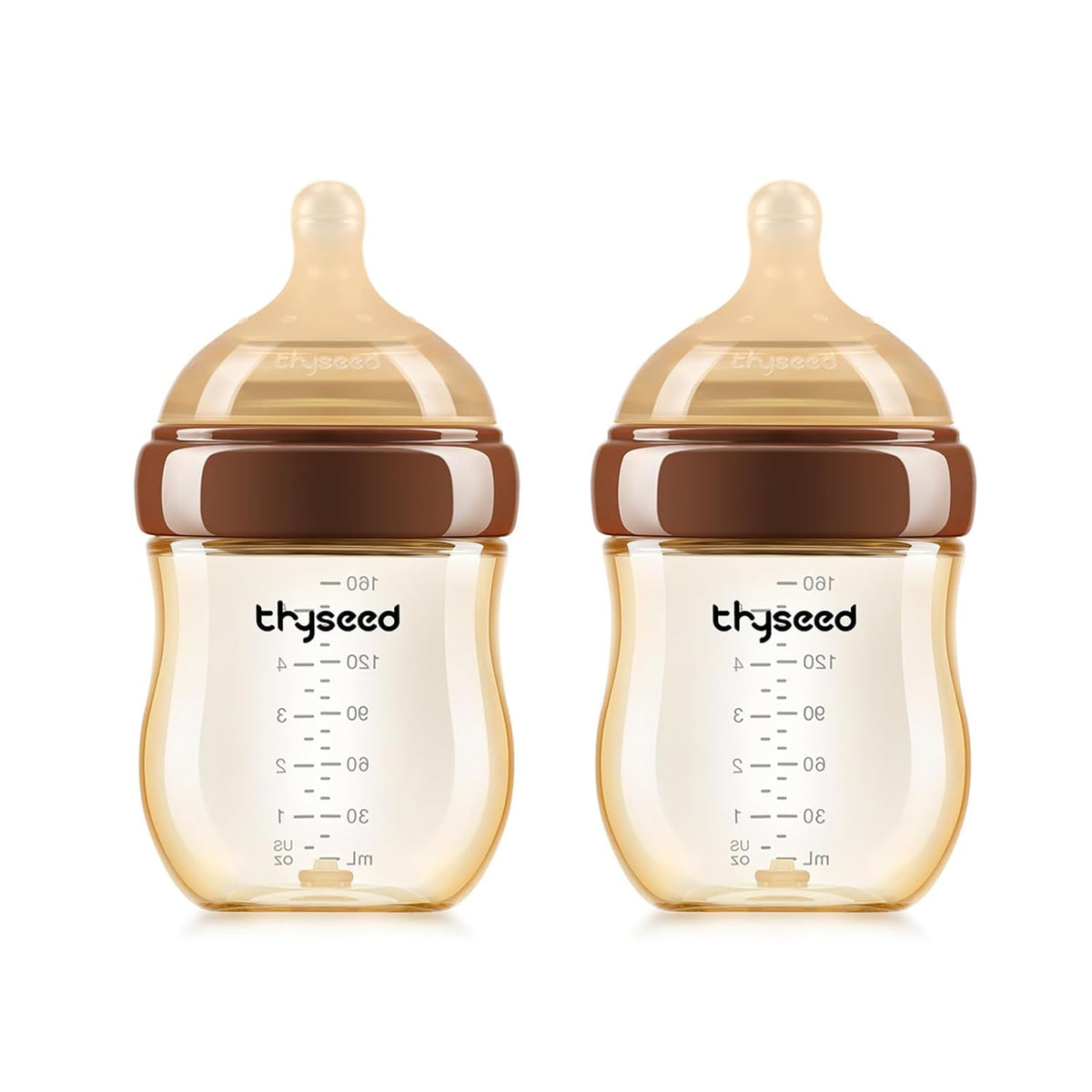 Thyseed Botella Natural Anti-Cólico para Bebés (PPSU, 0+ Meses (5 O...