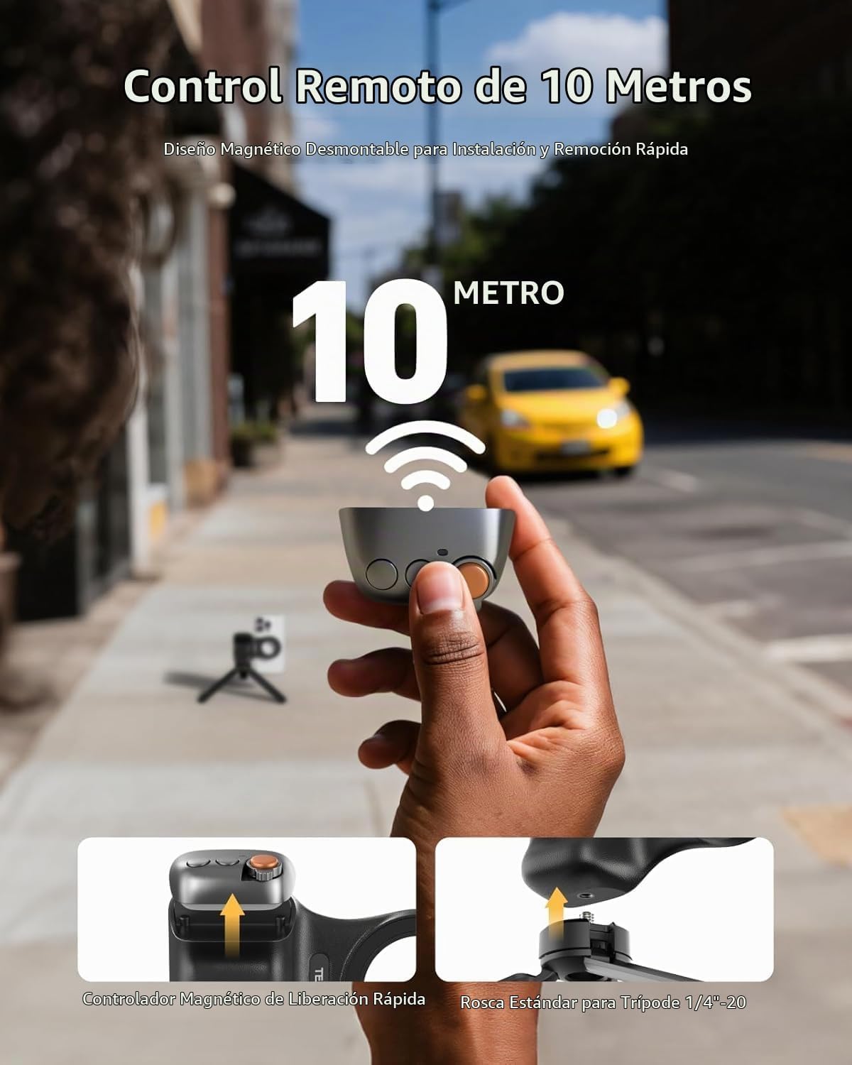 TELESIN Fun Shot Empuñadura Magnética para Cámara de Teléfono + Kit...