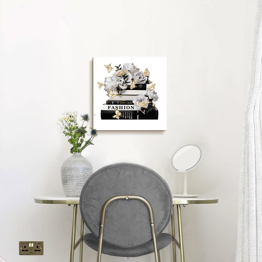 Dream Land Lienzo decorativo para pared con libros de moda: 20 x 20...