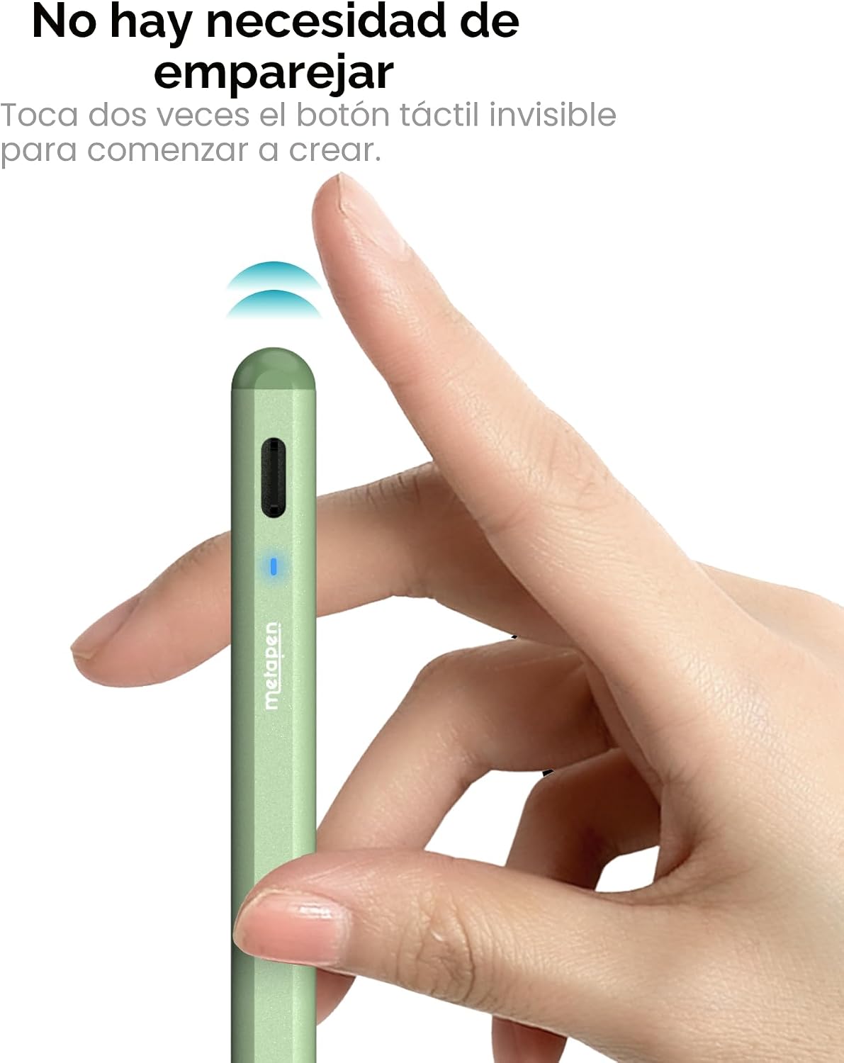 Metapen Lápiz A8 para Apple iPad 2018-2025, (carga 2 veces más rápi...
