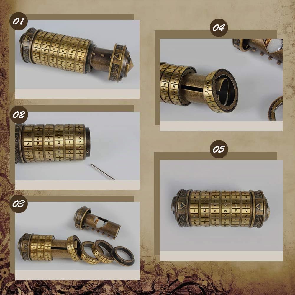 Cryptex Da Vinci Code Mini Cryptex Lock - Cajas de rompecabezas con...