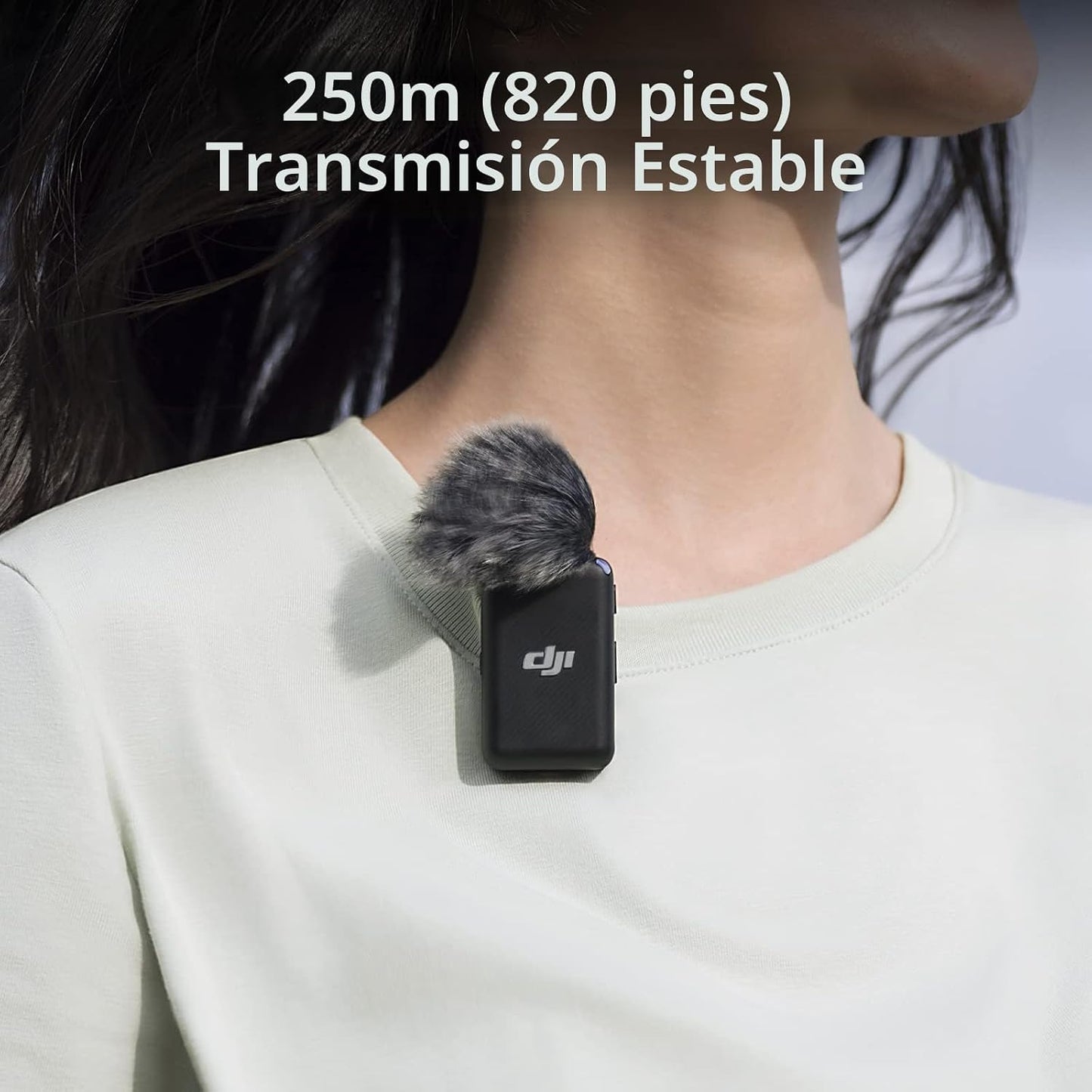 DJI Mic (2 TX + 1 RX + Estuche de Carga), Micrófono Lavalier Inalám...