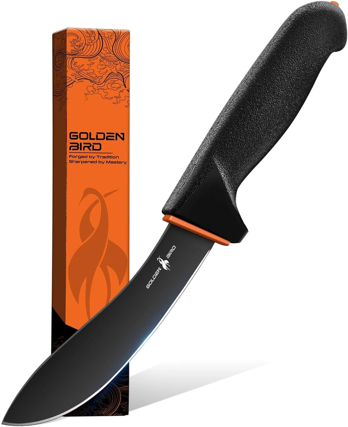 Cuchillo para desollar carne Golden Bird para caza, corte de carne...