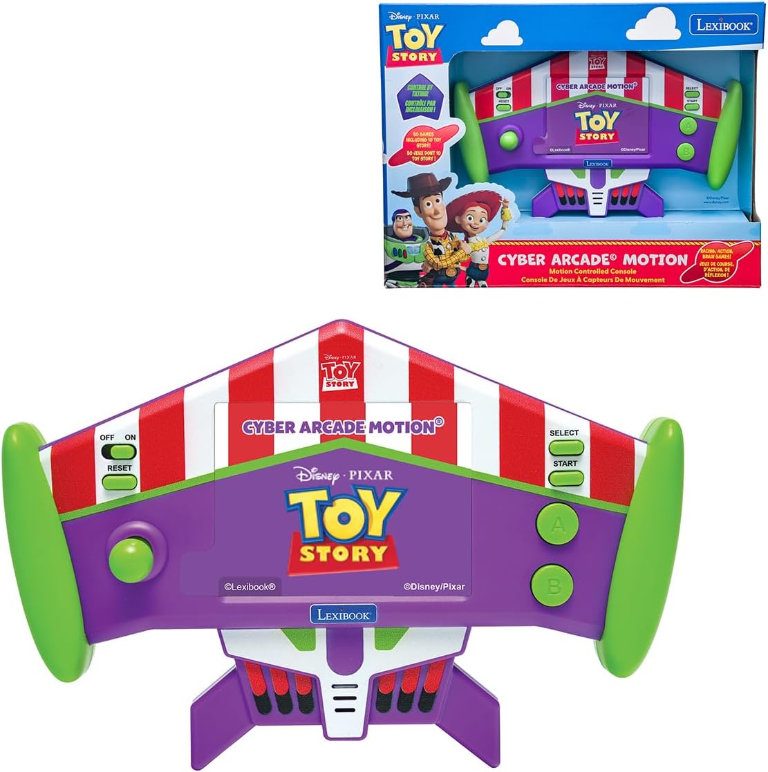 Lexibook, Consola de movimiento de Toy Story Cyber Arcade, JL3180TS...