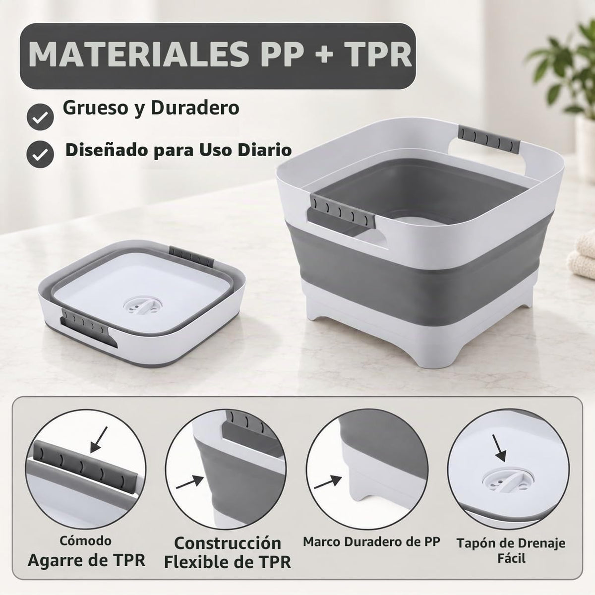 PandaEar - Lavabo plegable para biberones, 2.9 galones de EE. UU |...
