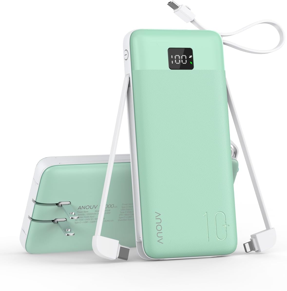 Cargador portátil de 10000 mAh 22.5 W PD 3.0+QC 4.0 Banco de energí...