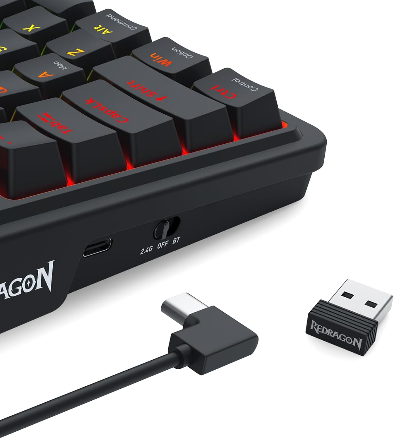 Redragon K719 Teclado inalámbrico para juegos con junta con pantall...