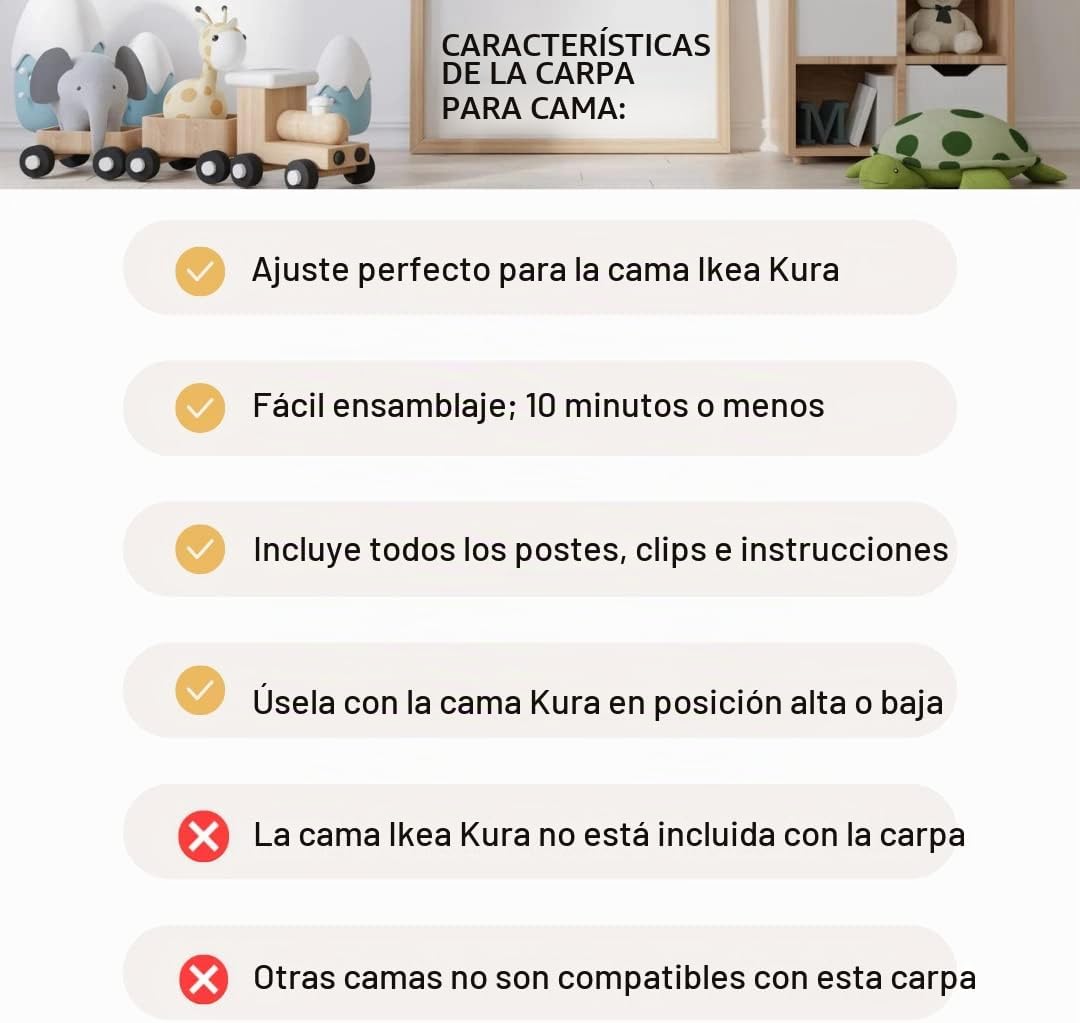 Tienda de campaña para cama IKEA Kura para niños | Los niños juegan...