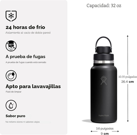 Hydro Flask Botella de agua \u2013 Acero inoxidable aislado \u2013...