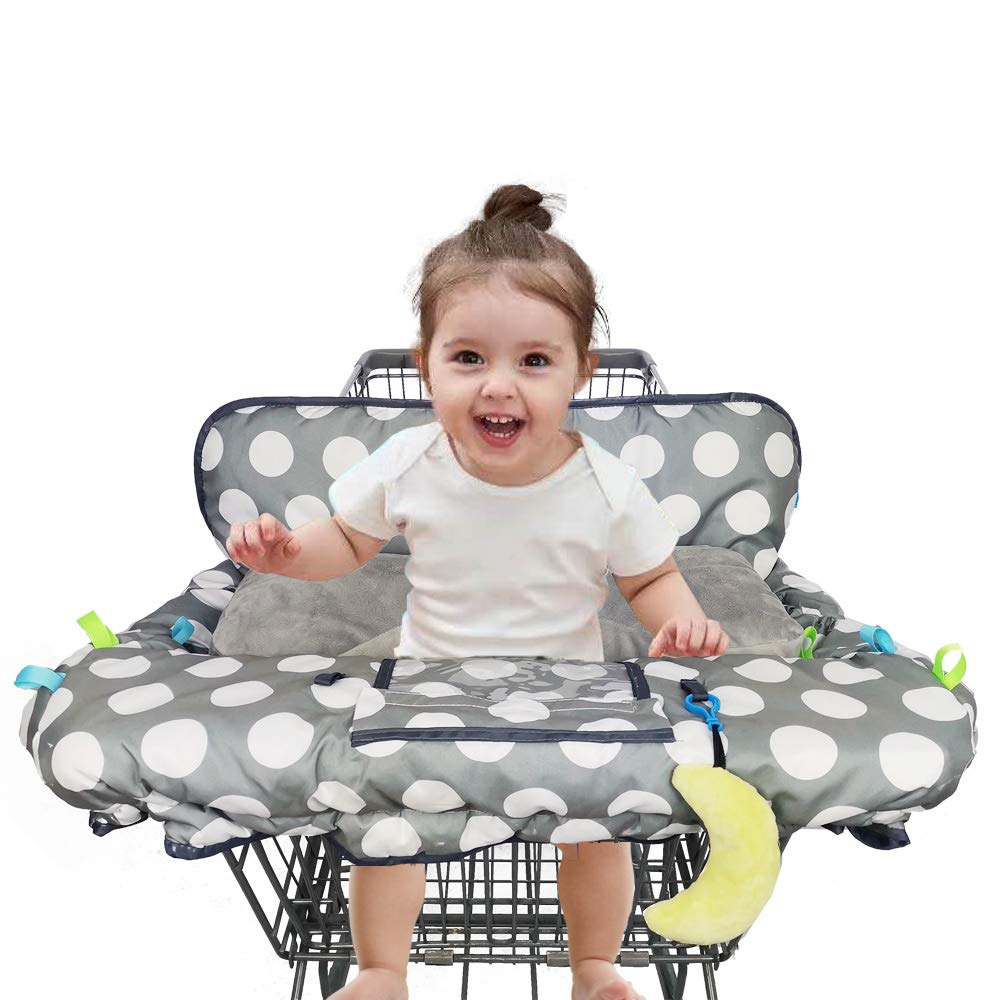 Funda para carrito de compras para bebé, funda de silla alta para n...