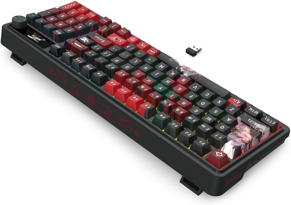 Redragon K719 PRO Teclado inalámbrico RGB para juegos, teclado de a...