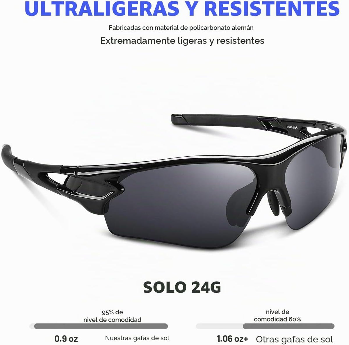 BEACOOL Gafas de sol deportivas polarizadas para hombres, mujeres y...