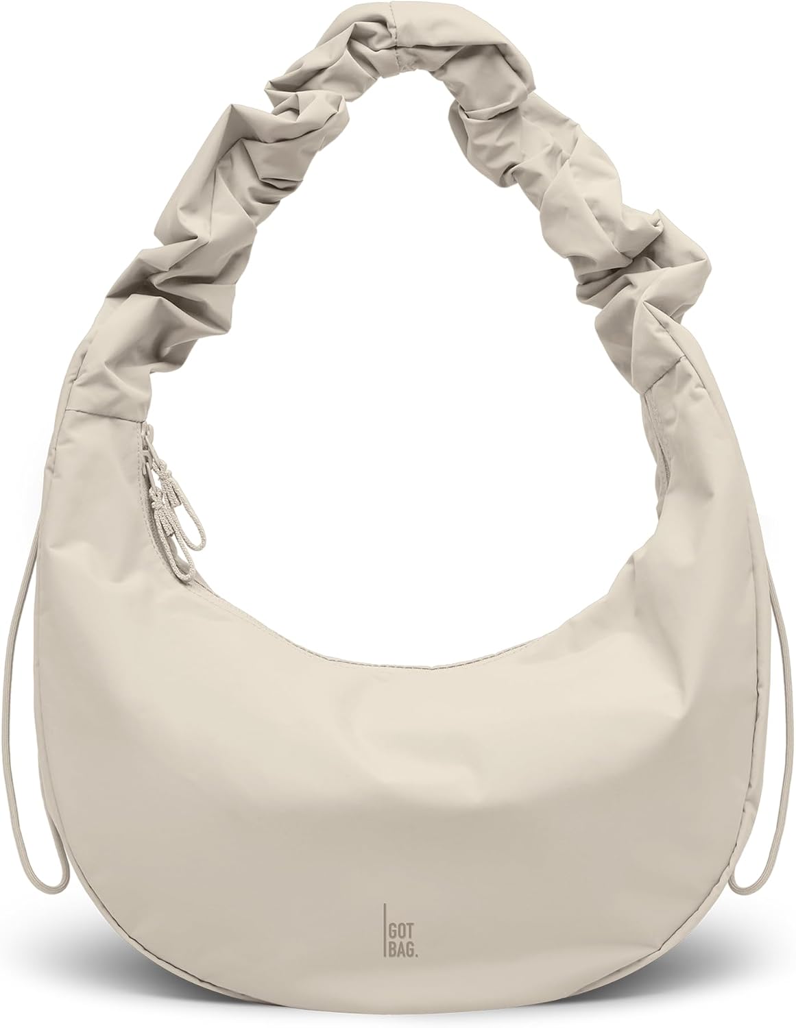 GOT BAG Moon Bag Ruffle | Elegante bolso de hombro con correa ajust...