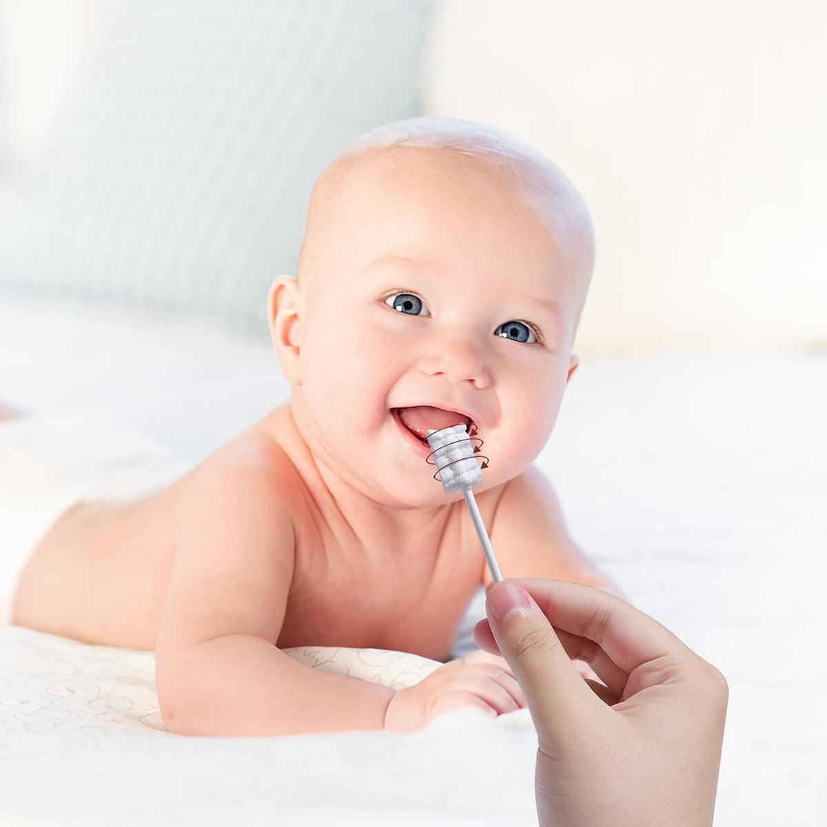 Mokoala Limpiador de lengua para bebés, cepillo de dientes para beb...