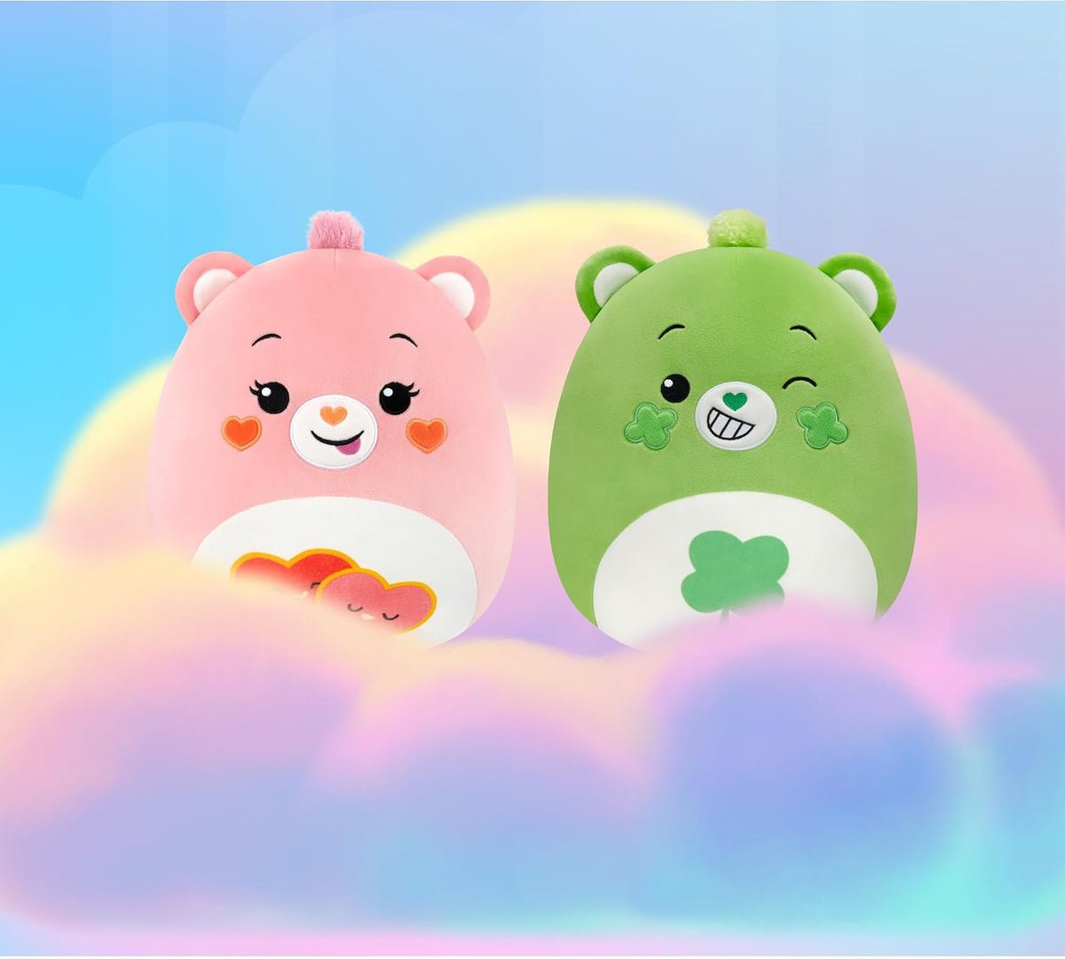 Squishmallows Original Care Bears - Oso Love-a-Lot de 12 pulgadas,...