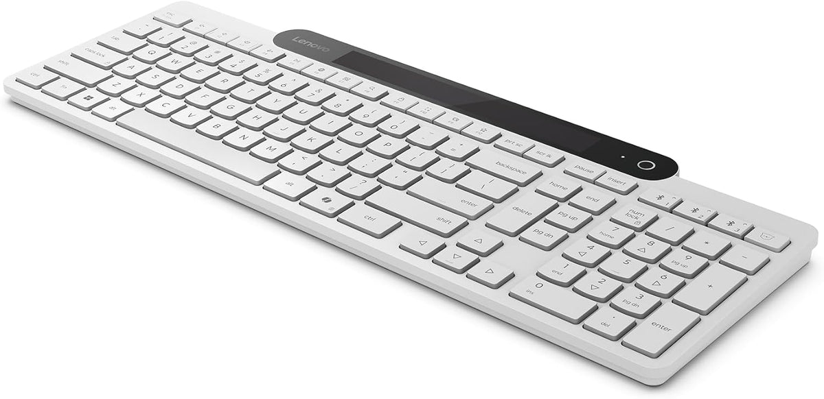 Lenovo 800 Teclado Bluetooth Autocargable, Utiliza Luz Ambiental pa...