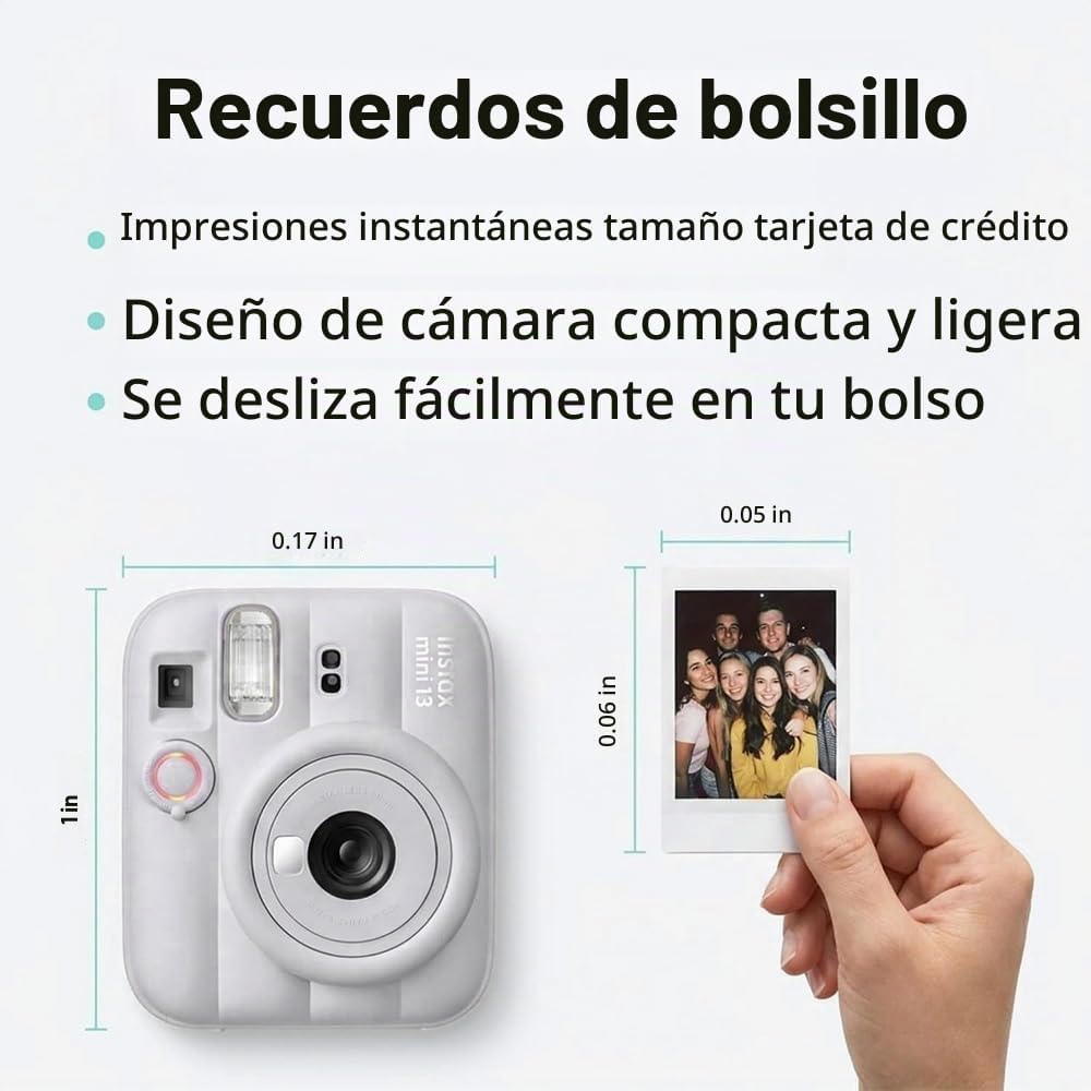 Cámara instantánea Fujifilm Instax Mini 13 Clay White con película...