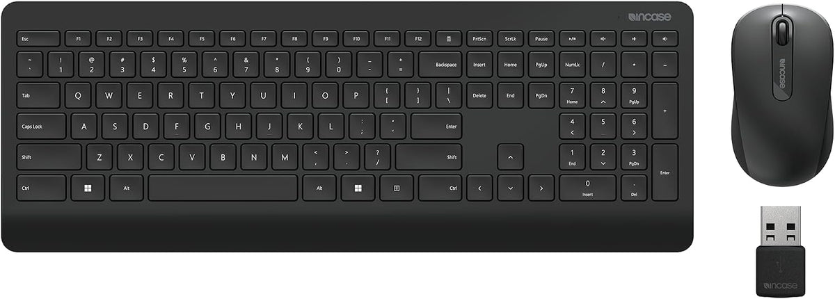 Incase Combo de teclado y mouse de escritorio inalámbrico 900, dise...