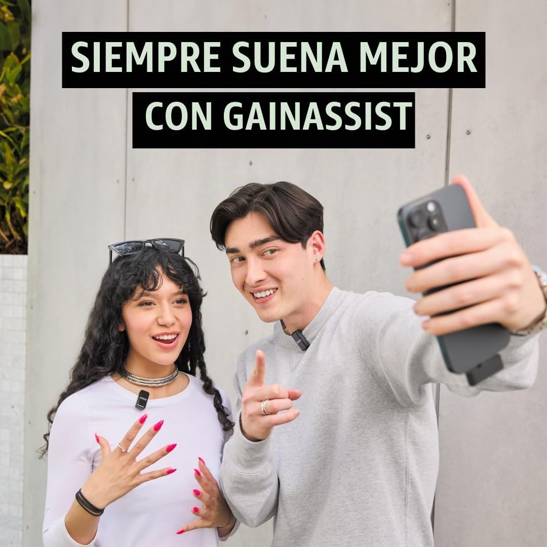 RØDE Micro inalámbrico - Micrófono inalámbrico compacto, dos mics c...