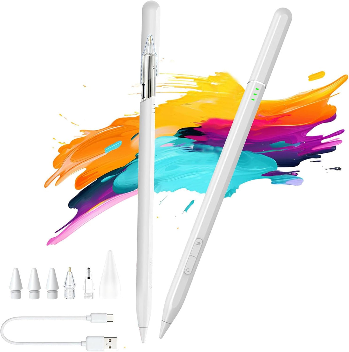 Lápiz óptico para iPad 2018-2026 de carga rápida USB C lápiz para i...