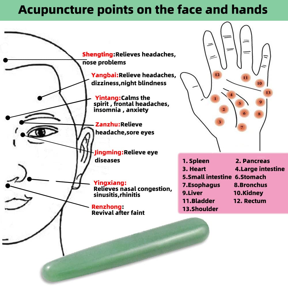 TOP SEWING Gua Sha Herramientas de masaje de jade manual palo profu...
