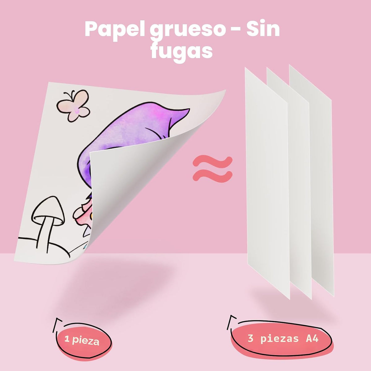 JoyCat Libros para colorear con agua para niños pequeños (poni mági...