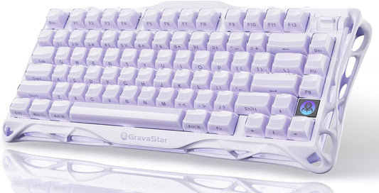 GravaStar Teclado mecánico inalámbrico para juegos Mercury K1 75% c...