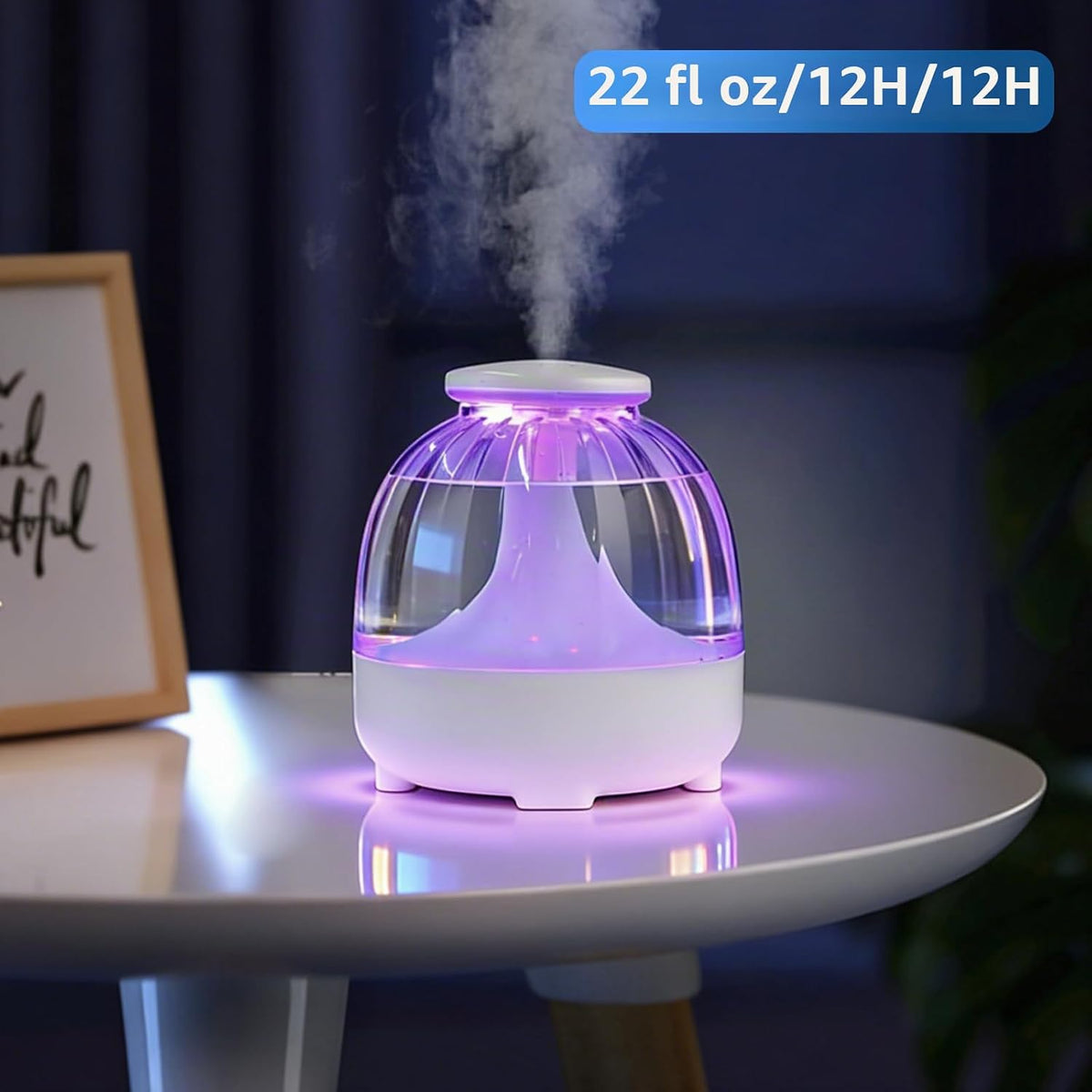 Humidificadores USB de 22 fl oz para dormitorio, humidificador de n...