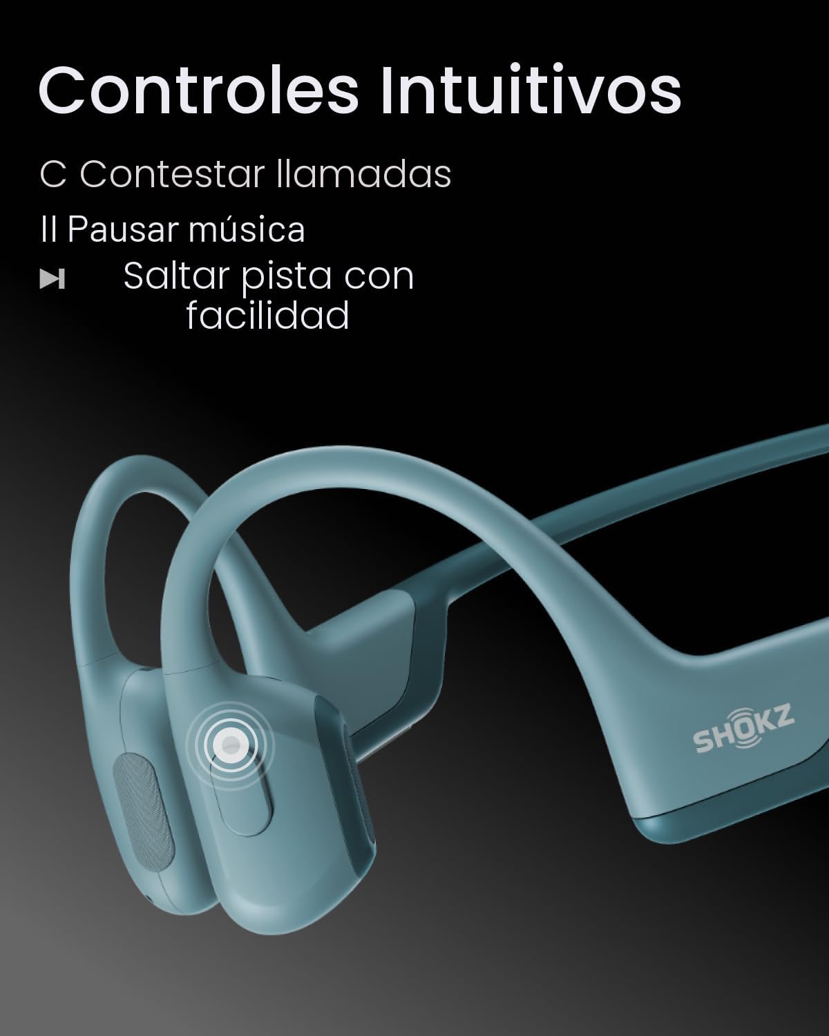 SHOKZ OpenRun Pro - Auriculares de conducción ósea, auriculares dep...
