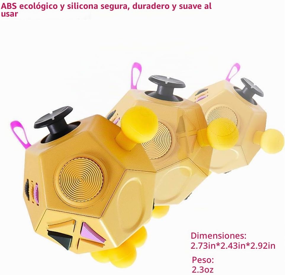 Juguetes de cubo de 12 caras, juguetes para aliviar el estrés y la...