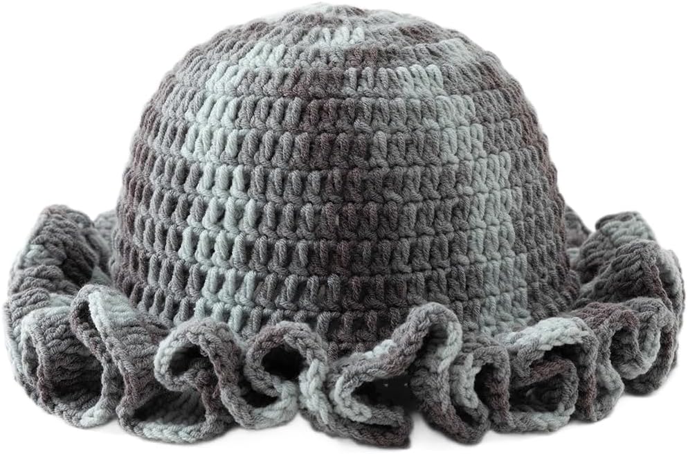 Ayinabd Sombreros de ganchillo para mujer, sombrero de pescador de...
