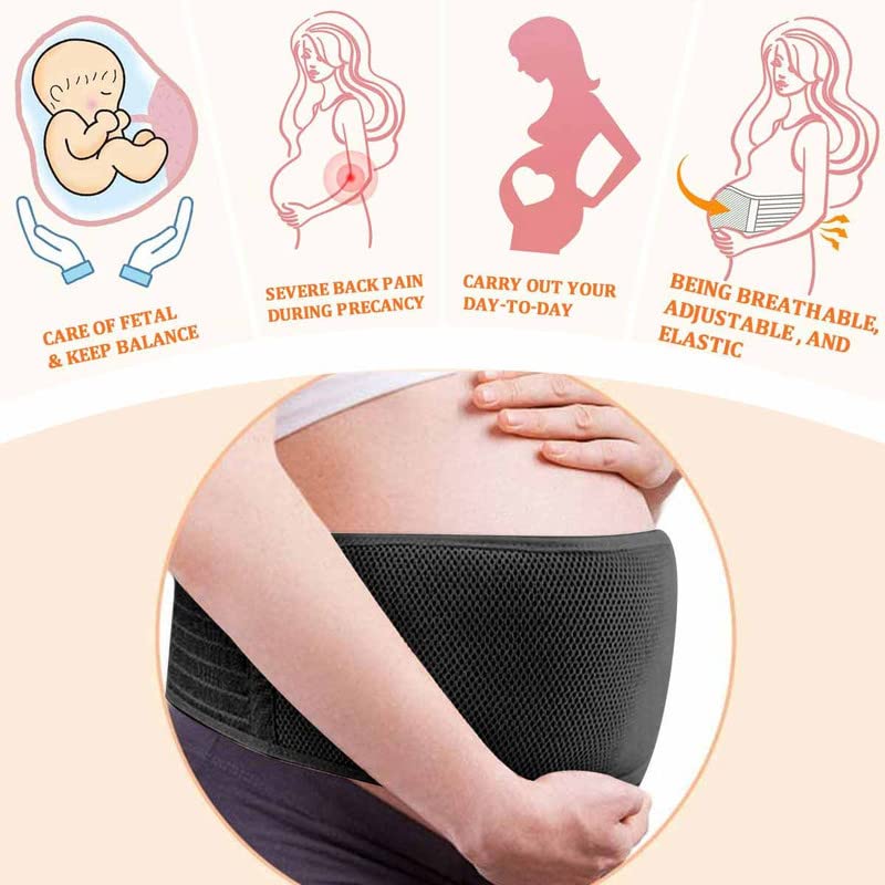 AIWITHPM Banda para el vientre para embarazo, cinturón de soporte p...
