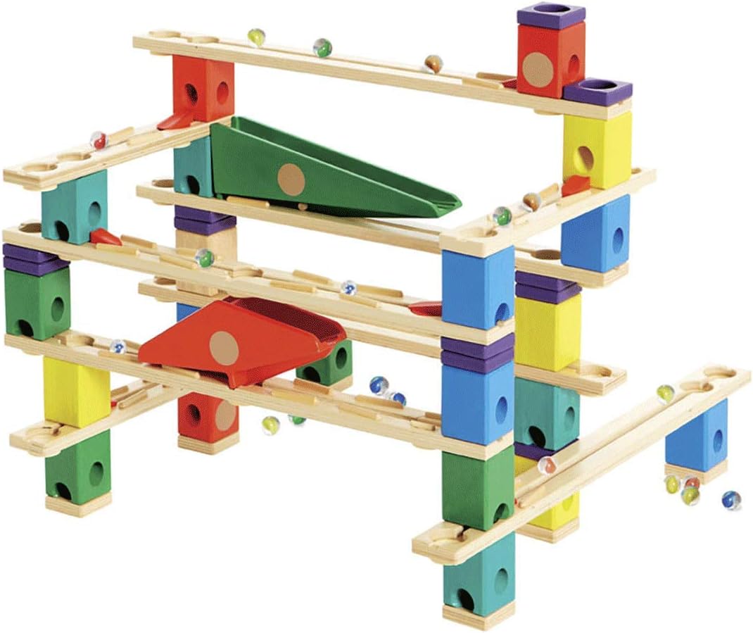 Hape Quadrilla de madera con pista de mármol Vertigo - Construcción...