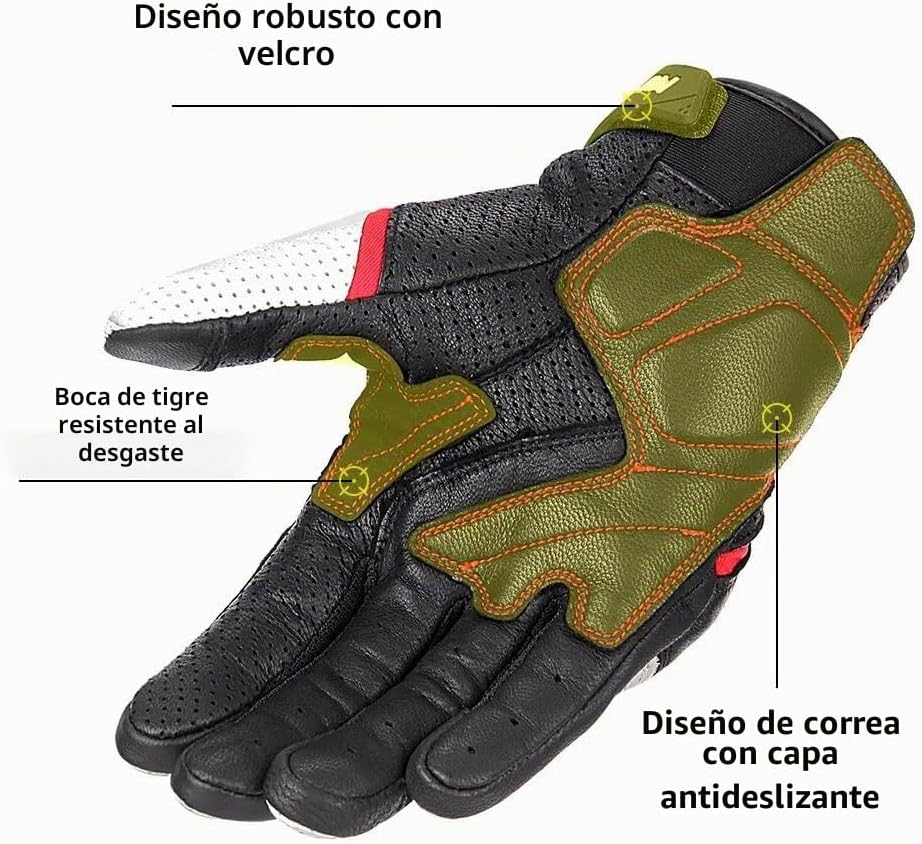 LYHXS-MOTOS Guantes de motocicleta para hombres y mujeres, de fibra...