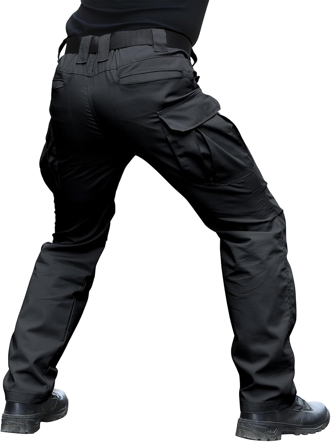 Hiwise Pantalones tácticos elásticos para hombre, resistentes al ag...