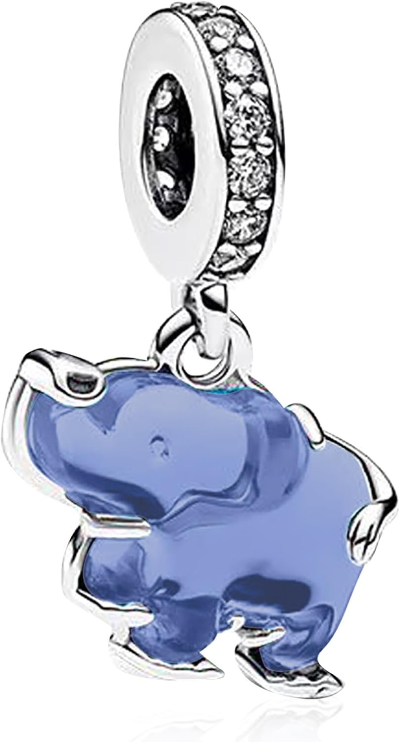 H.ZHENYUE Dijes de plata esterlina 925 con diseño de personaje de p...