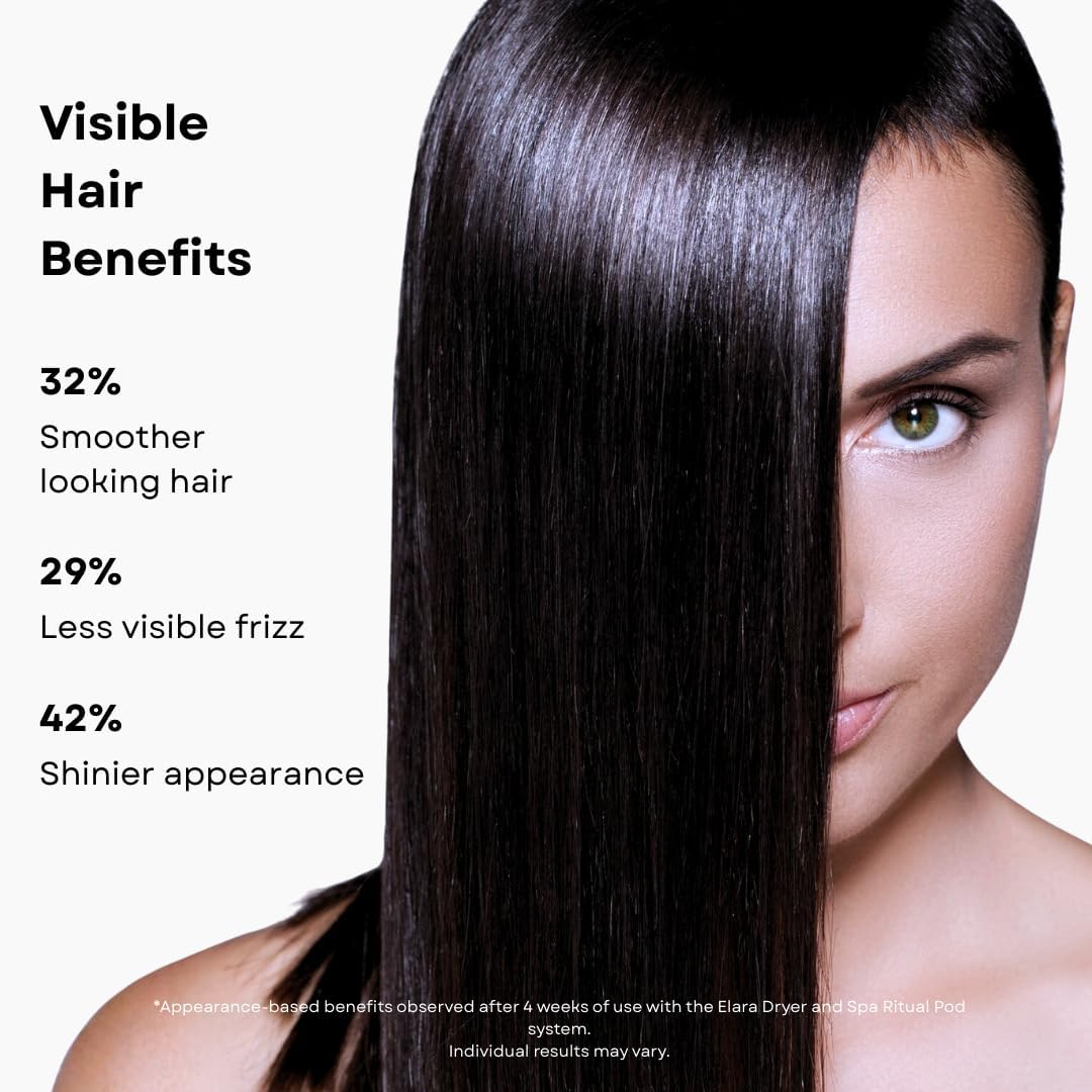 Secador de pelo Elara Superluxe con cápsulas de tratamiento con inf...