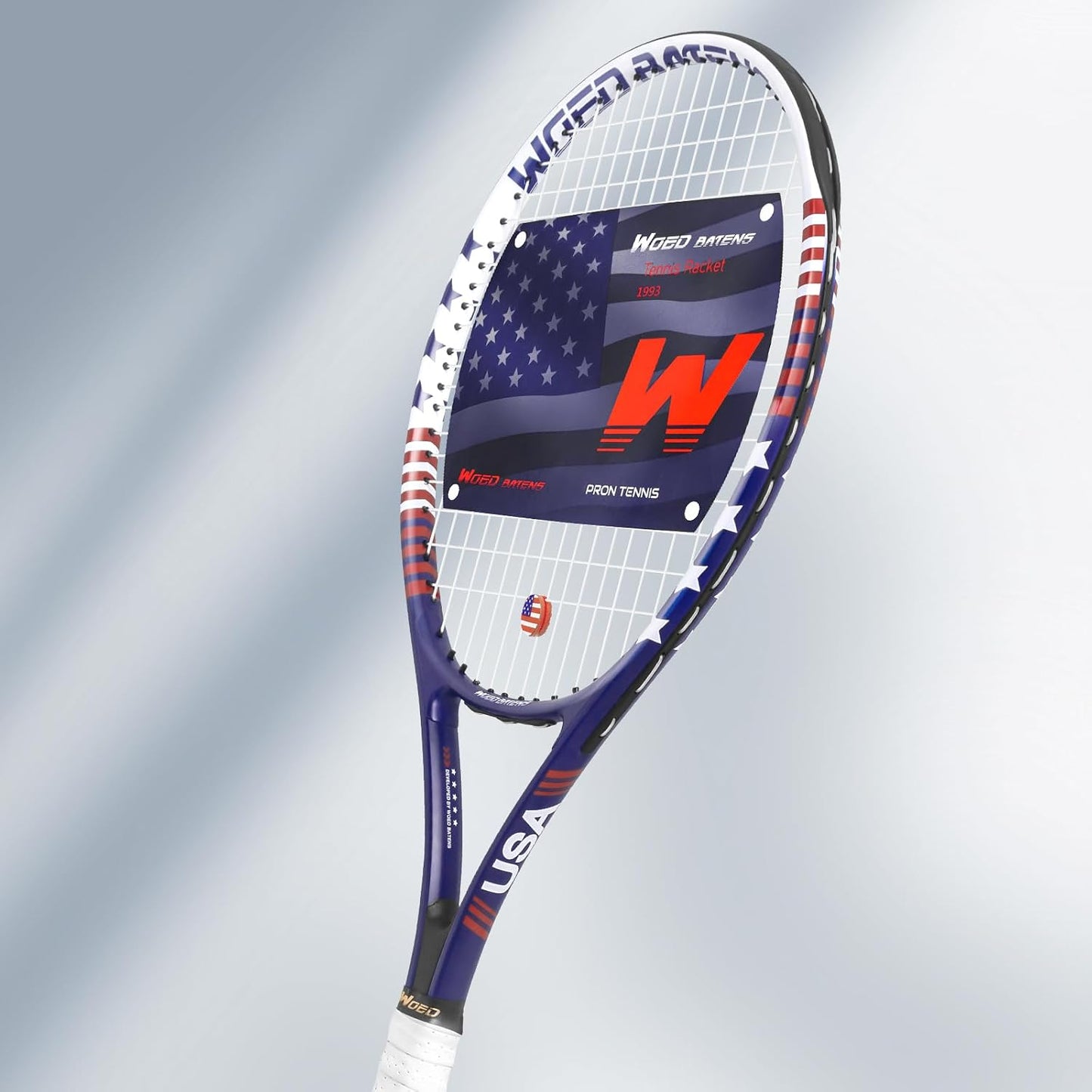 Juego de raquetas de tenis para adultos de 27 pulgadas, incluye raq...